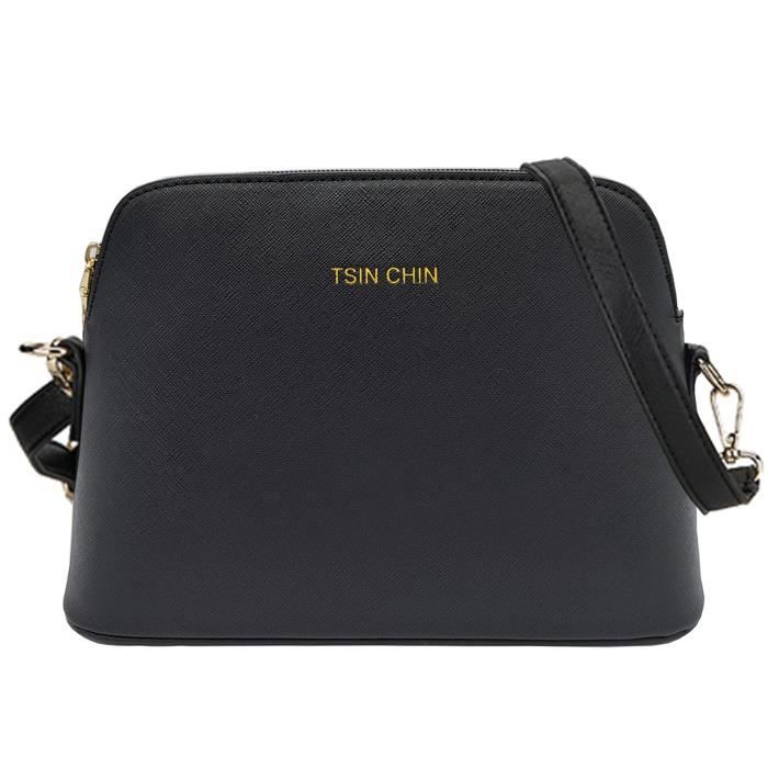 Petit sac bandoulière noir store femme