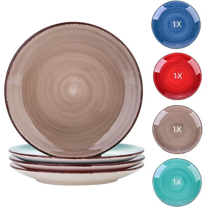 Assiette à Dessert Pâtes Assiette Plate à Tapas vancasso Gâteau- 21cm Série Bella 12 Pièces Assiette à Dessert Pâtes Assiette Plate à Tapas vancasso Gâteau- 21cm Série Bella 12 Pièces