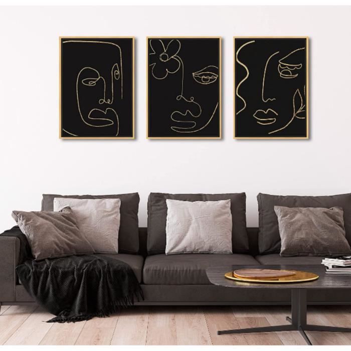 Décoration Murale|Tableaux avec cadre|Triptyques décoratifs pour salon ...