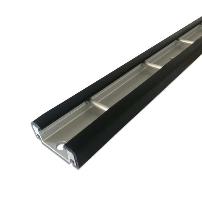 Rail d'arrimage en aluminium avec caoutchouc - 2000 mm