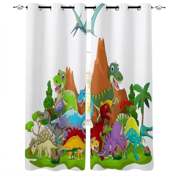 Rideaux Enfants Laura Ashley – Motif Dinosaures – Sur Mesure – Neuf Avec étiquette