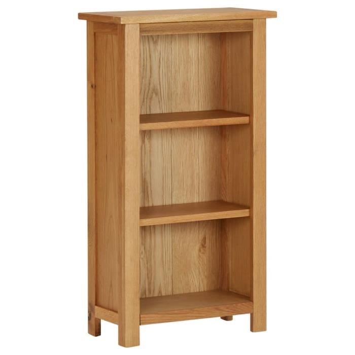 bibliothèque meuble escalier à livres 13189®guide® - marron - bois massif - 45x22,5x82 cm - 3 étagères