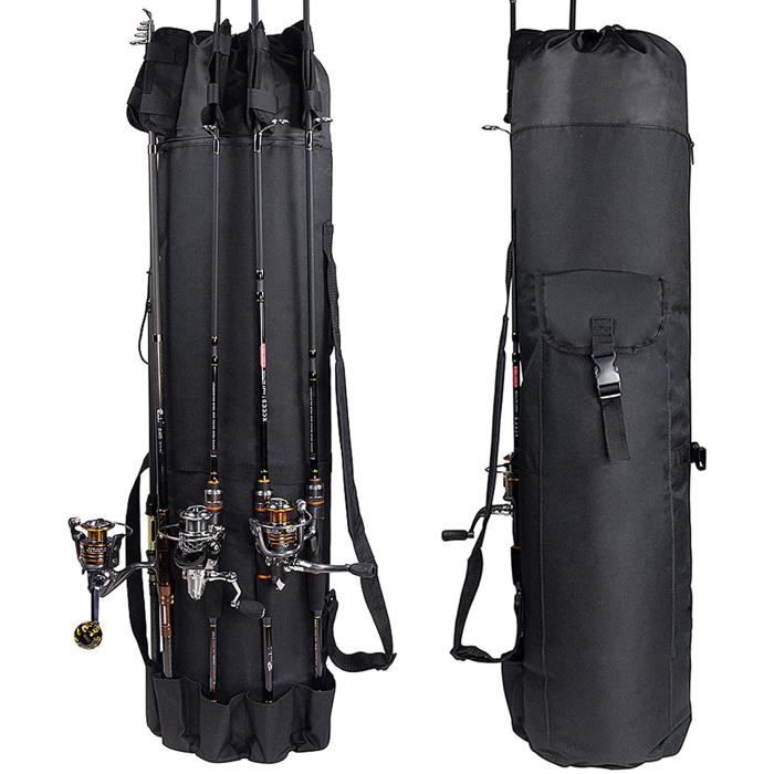 Fourreau canne a peche sac de rangement et étui de transport pour cannes à  pêche et autres articles de pêche - Cdiscount Sport