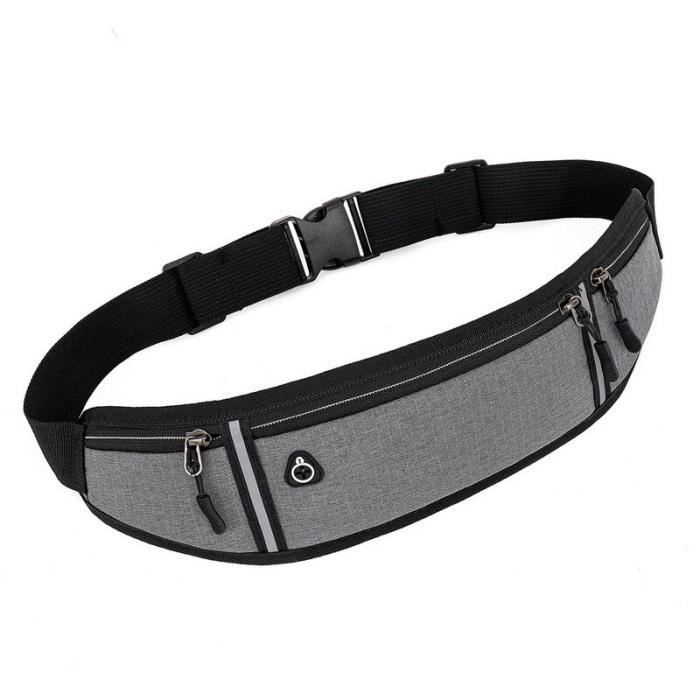 ZXTGBQ Sac Banane Waterproof Homme Femme – Ceinture De Sport Pour Running, Randonnée, Promenade Chien, Avec Bande Réfléchissante