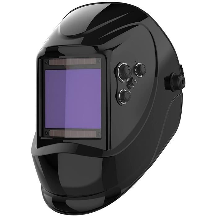 Casque De Soudage à Obscurcissement Automatique VEVOR - Écran 100x59 Mm, 4 Capteurs, Teinte DIN 4-13, Pour TIG/MIG/Arc