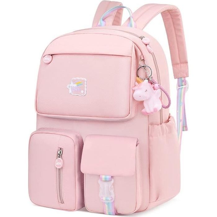 Sac Dos Scolaire pour Enfants Ecole Cartable lgant Lger et Impermable  Filles de Grande Capacit avec Plusieurs Compartiments[500] - Cdiscount  Bagagerie - Maroquinerie