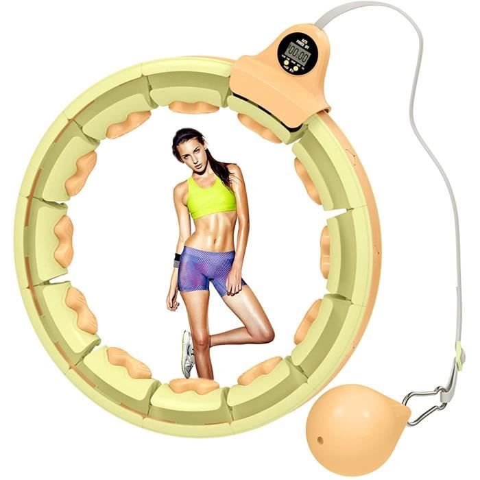 Nouveau Cerceau Hula Hoop Fitness pour Sport Maison - Cerceau Fitness Facile à Utiliser avec Taille réglable pour Adulte, Enfant et Débutant - Houla Hop Confortable et Silencieux Nouveau Cerceau Hula Hoop Fitness pour Sport Maison - Cerceau Fitness Facile à Utiliser avec Taille réglable pour Adulte, Enfant et Débutant - Houla Hop Confortable et Silencieux
