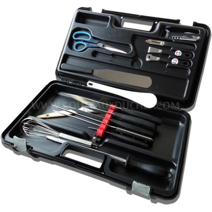 Malette 15 Couteaux Et Ustensiles Professionnel Achat Vente