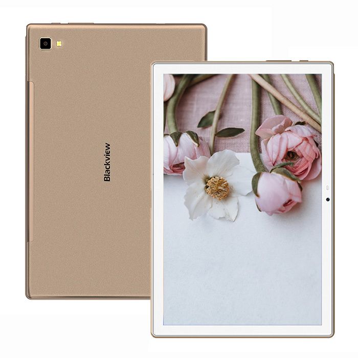 Tablette Tactile Blackview Tab 8 – 101 FHD – RAM 4Go+64Go ROM – 13MP+5MP – Android 10 – 4G Double SIM – WiFiGPSFace ID OTG – Or
