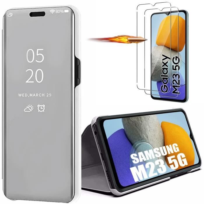 Coque pour Samsung M23 5G + 2 Verres Trempés, Pack Coque TPU Protection  Renforcée - Cdiscount Téléphonie