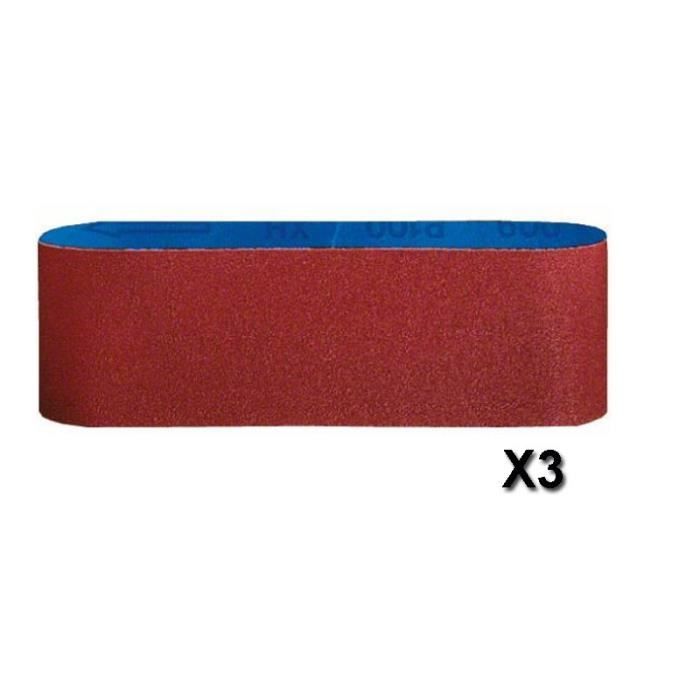 Lot de 3 Bandes abrasives Best for Wood 75x610mm Gr 60 80 100 BOSCH 2608606095 - vue 2