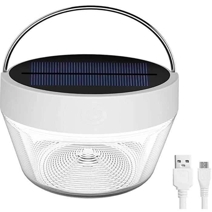 Lampe De Camping LED Skandika Kiruna - Powerbank, 450 Lumens, étanche IPX4, Noire