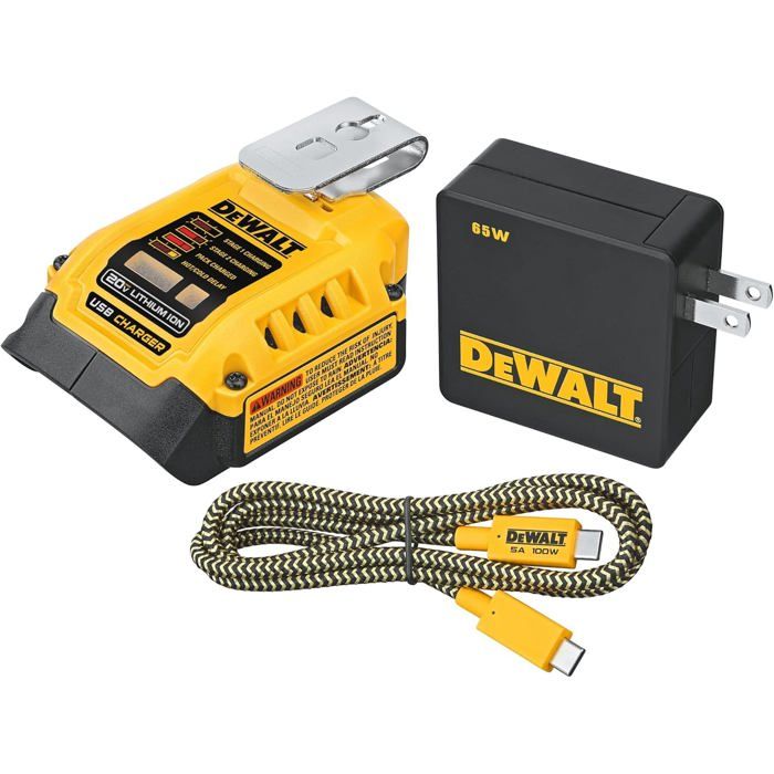 DeWALT Chargeur combiné avec fonction powerbank DCB094K QW