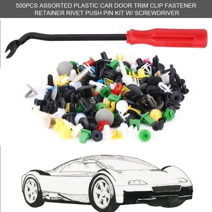 80 Clips De Fixation Intérieur Voiture – Pour Panneaux De Porte, Console, Tableau De Bord – Remplacement Universel