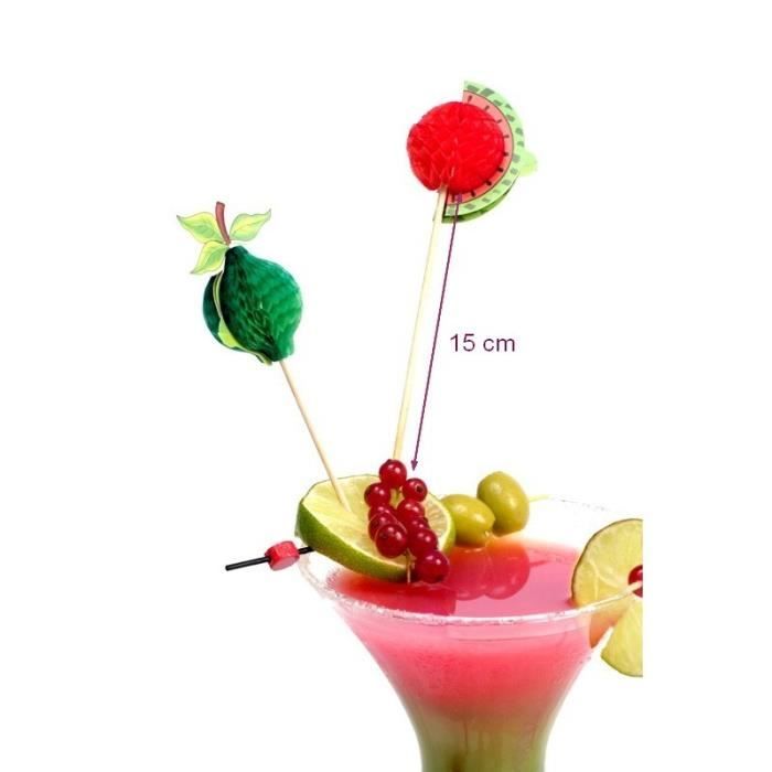 100 Pics à Cocktail Décoratifs En Perles – Cure-Dents Fantaisie Dorés | Pour Apéritifs, Fruits, Cupcakes - 8