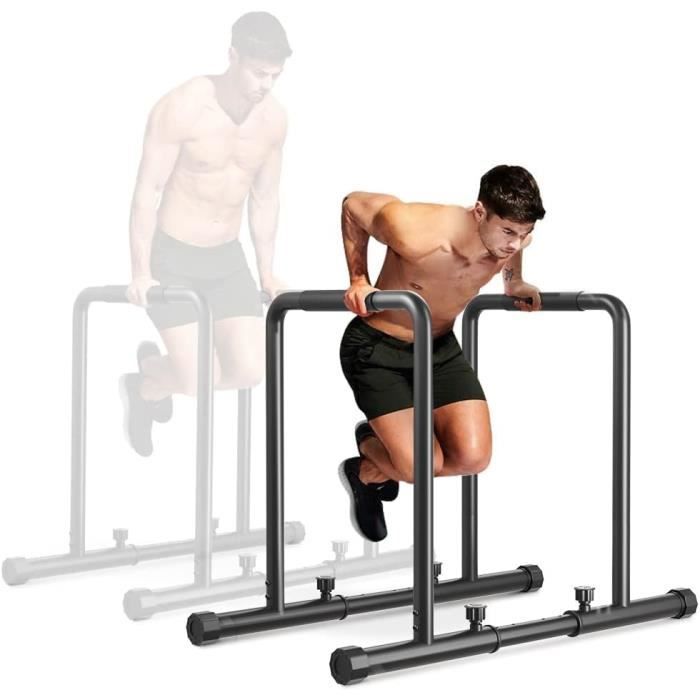 Station De Musculation Barres Dip Parallèles avec Barre de Largeur Fitness  Pour Entraînements de Poids Corporel/Calisthenics
