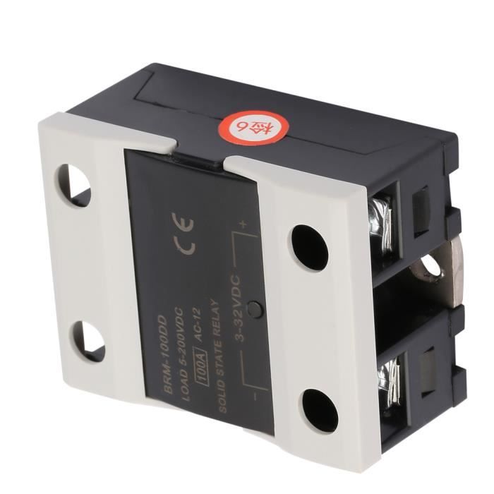 Relais à Semi-Conducteurs (SSR) Aexit SSR-40 DD - Entrée DC 3-32V, Sortie DC 5-110V, 40A, Pour Contrôle De Température