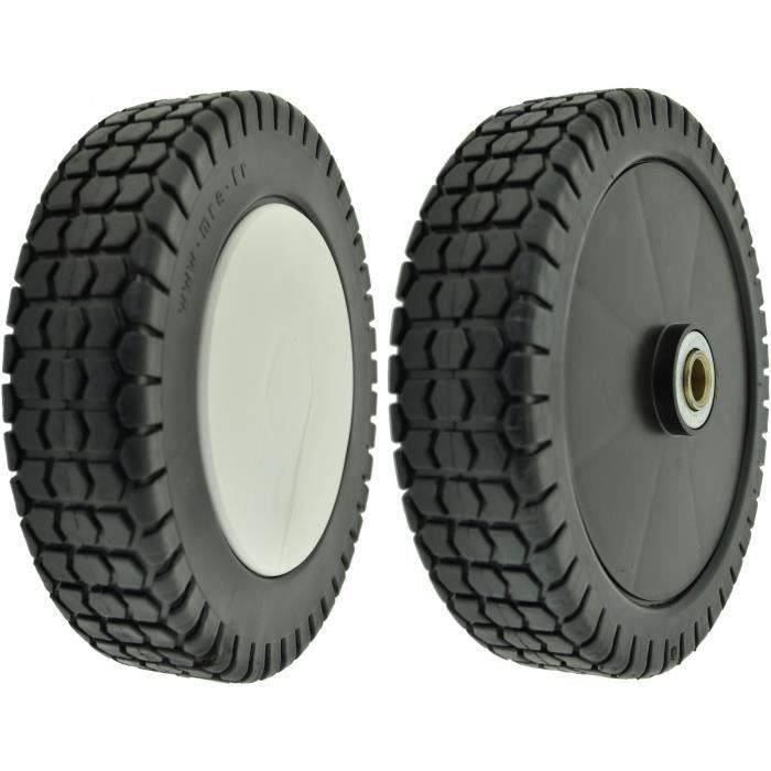 Roue plastique sur roulement plastique adaptable pour CASTELGARDEN - Ø: ext: 200mm, alésage: 11,65mm