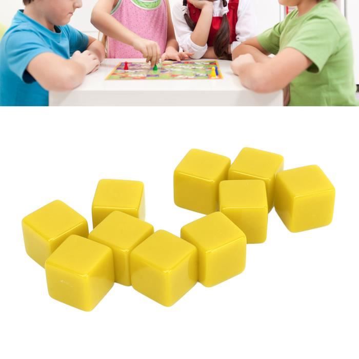 5 Dés Vierges 30mm Acrylique Blanc - à Personnaliser Pour Jeux, Apprentissage Ou Artisanat - Bords Arrondis