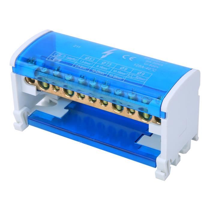 Distribution Box Rail Terminal Distribution Box Din Rail 2-Level Single Phase With ...