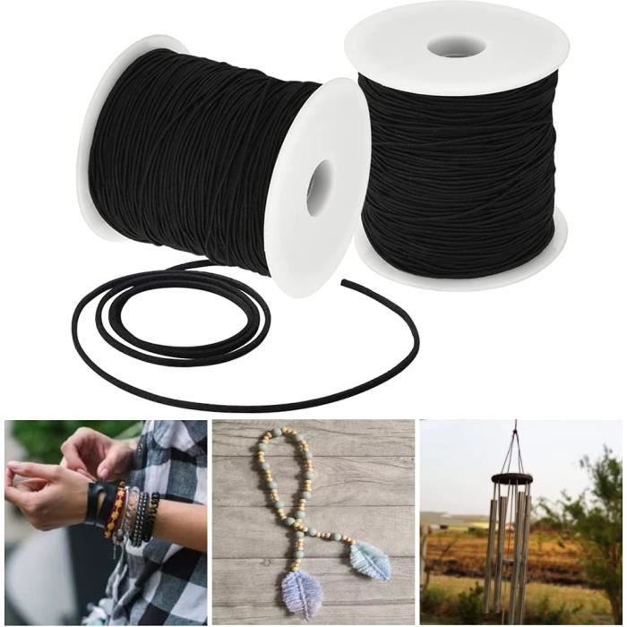 Fil élastique Pour Bijoux DIY – 15 Couleurs, 2 Mm, Rouleau De 2 M, Parfait Pour Bracelets Et Perles