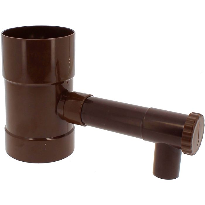 Récupérateur d'eau de pluie gris pour gouttière 100 mm - GT Market