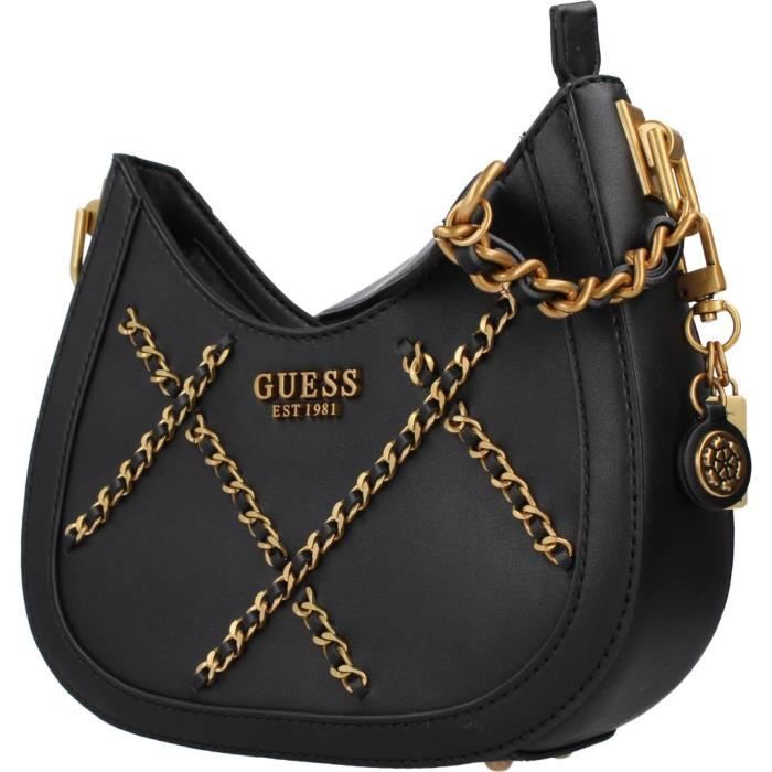 Sac a main Femme Guess 128555 Noir Cdiscount Bagagerie Maroquinerie