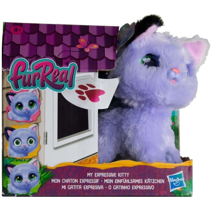 Jouet en peluche FurReal HASBRO Chat mascotte Violet Piles