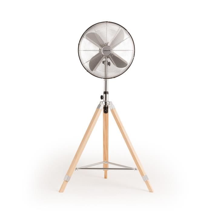 Ventilateur sur pied - Create - AIR TRIPOD RETRO - Moteur cuivre 50W - Design rétro - Réglable hauteur - Create