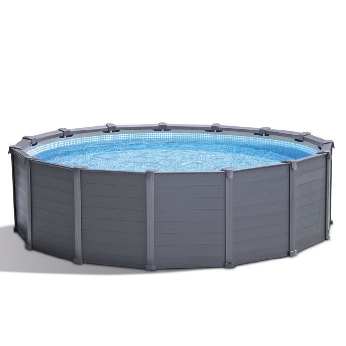 Piscine Tubulaire Graphite Ronde 4 17 X 1 09 M Intex Achat Vente Piscine Piscine Tubulaire Graphite Cdiscount