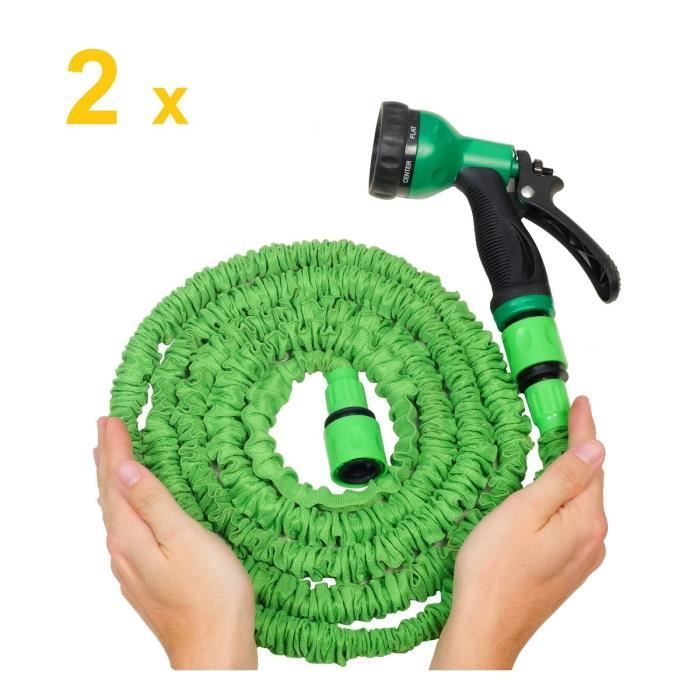 Connecteurs Pour Tuyau Extensible Lot De 5 - Adaptateur Rapide 9.5mm, Vert, Remplacement Facile, Compatible Tuyaux Extensibles