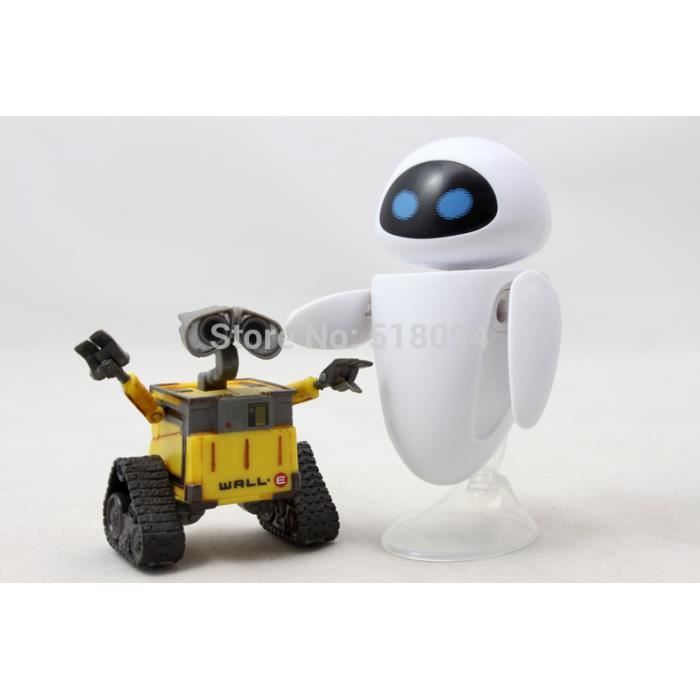 Lot De 2 Figurines Wall E Robot Wall E Eve 6cm 10cm Cdiscount Jeux Jouets