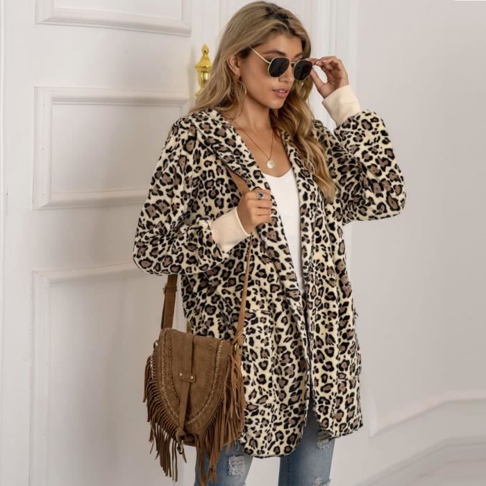 Veste imprimé sales animal femme