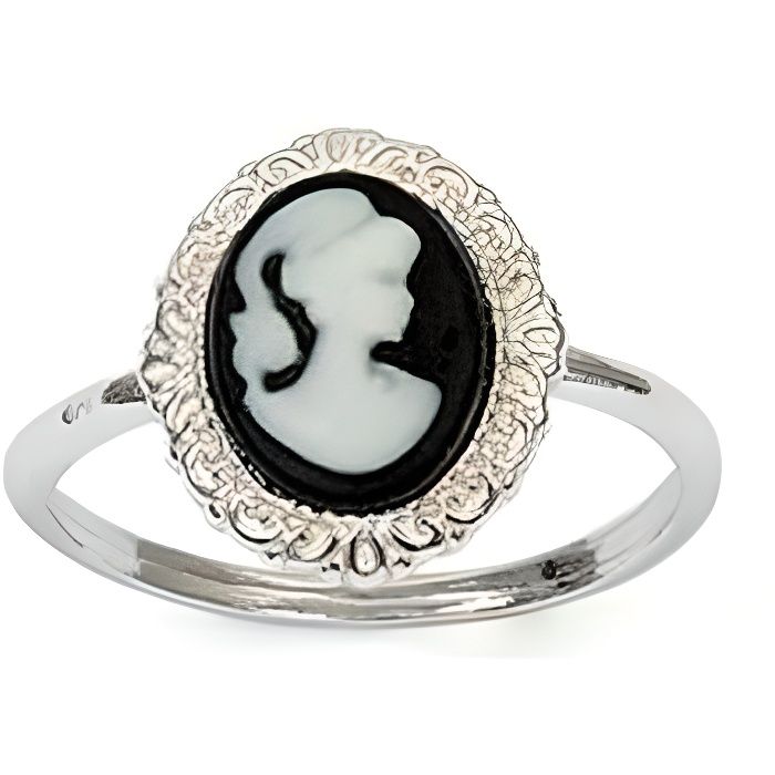 Bague best sale camée moderne