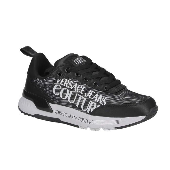 Basket Versace Jeans Couture dame Dynamic Dis.21 en mesh noire. 39