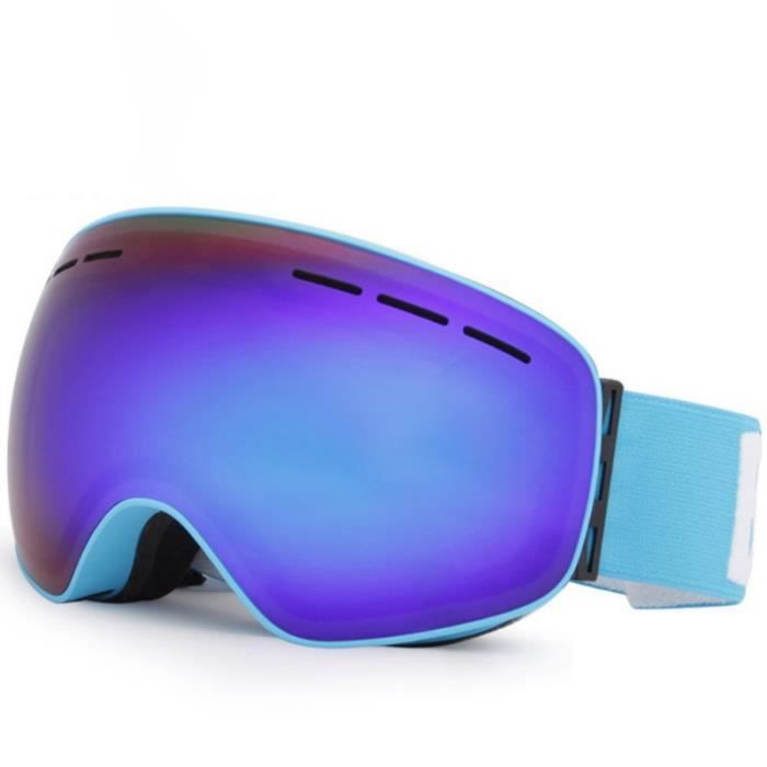 LECAGE Masque De Ski Photochromique Anti-Brouillard - Lunettes Ski UV400 Homme Femme - Masque Ski Avec Verres Adaptatifs Et Design OTG