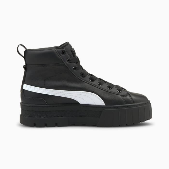 Puma cuir noir femme best sale