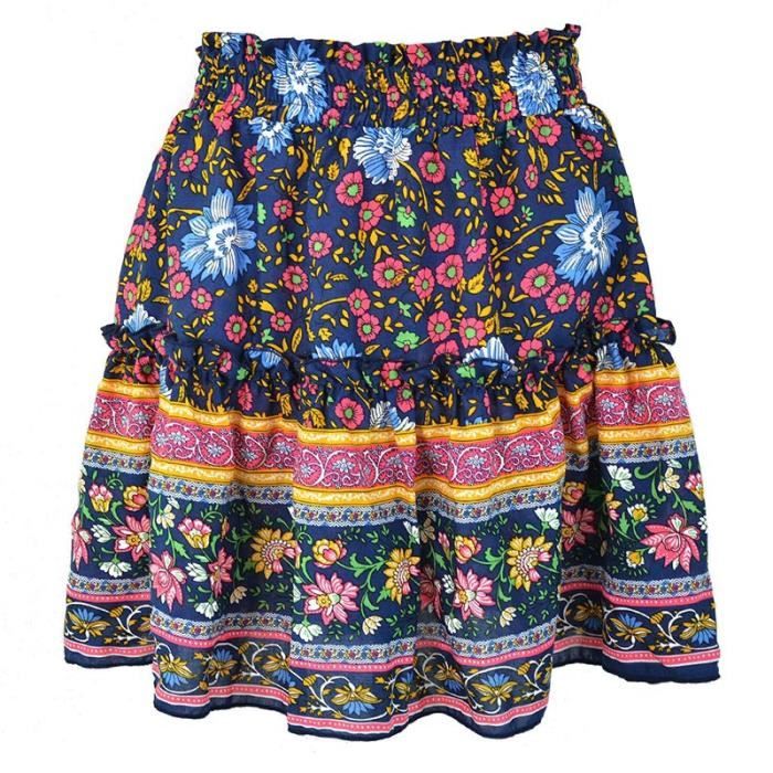 Veste Bohème Heritage 1981 - Imprimé Floral Violet & Bleu Avec Paillettes - Taille XS - Style Festival