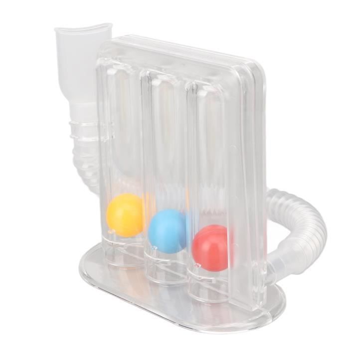 Exerciseur De Respiration / Entraîneur Pulmonaire Compact - En Silicone Et PP - Dimensions 7x6.3x2.8 Cm - Neuf Avec Emballage