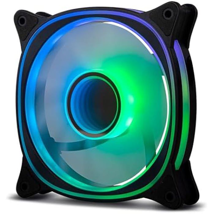 NOX ARGB 5V 120mm Hummer V FAN Anti Vibration Coins 30.7CFM LED Infinity Mirror Refroidissement par air - vue 2