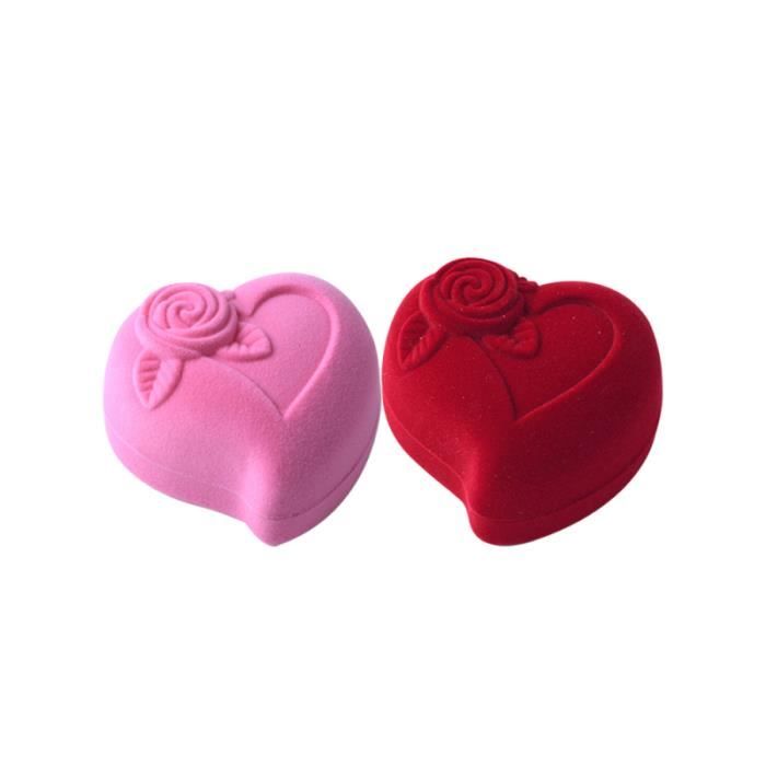 Boîte à Bague De Fiançailles En Forme De Rose Sphérique - Cadeau Romantique Pour Proposition - 11x11 Cm - Emballage Élégant