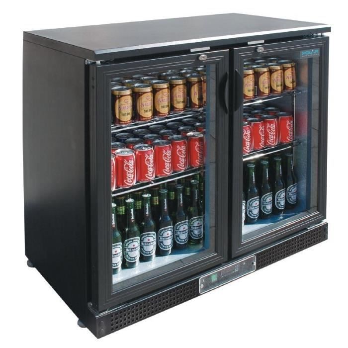 Arrière bar 2 portes battantes vitrées 198 Litres 220 V MONO - vue 2