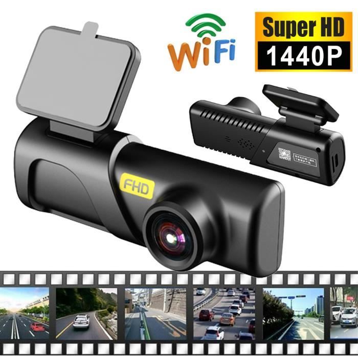 Dashcam Voiture 2K Avec WiFi - Caméra Embarquée QHD - Carte 64 Go Incluse - Capteur G - Vision Nuit
