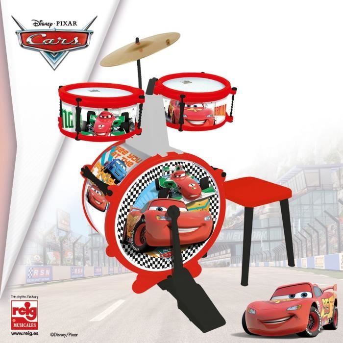 Batterie Enfant 5 Pièces - Kit Complet Avec Tabouret - Jouet Musical 3-7 Ans - Cadeau Noël Anniversaire