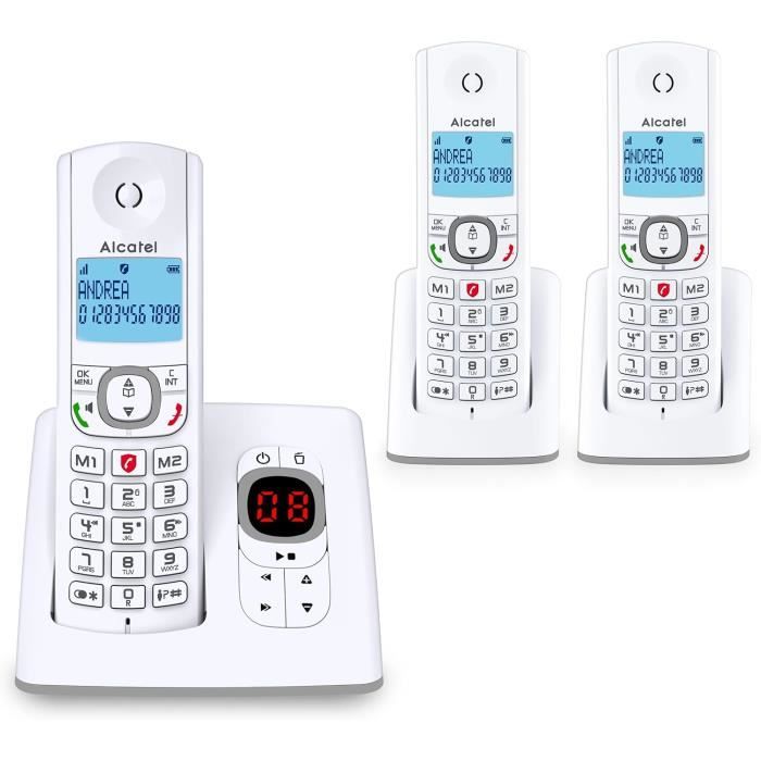 Téléphone fixe Alcatel Tél sans fil DECT avec répondeur - DARTY
