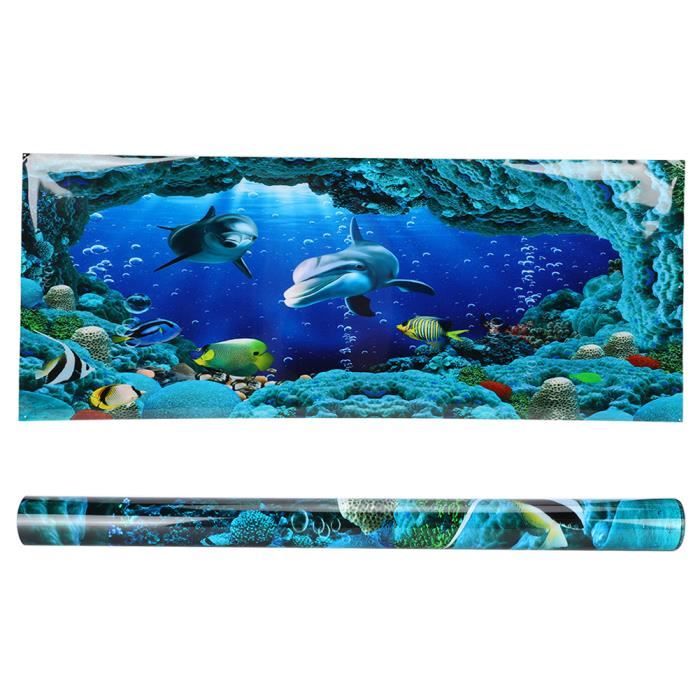 Comparer les prix de Sticker Aquarium - Shipenophy - PVC - Image Colorée - 4 Tailles Disponibles - Décor Étanche