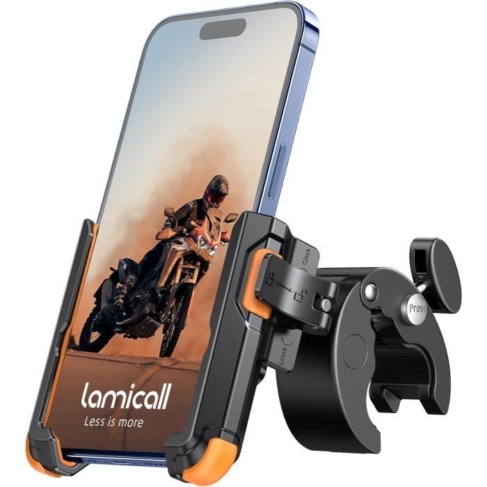 Support Téléphone Vélo [1S Libération] Rotation à 360°, Support Téléphone  Moto avec Pince de Guidon à Dégagement[S44] - Cdiscount Téléphonie