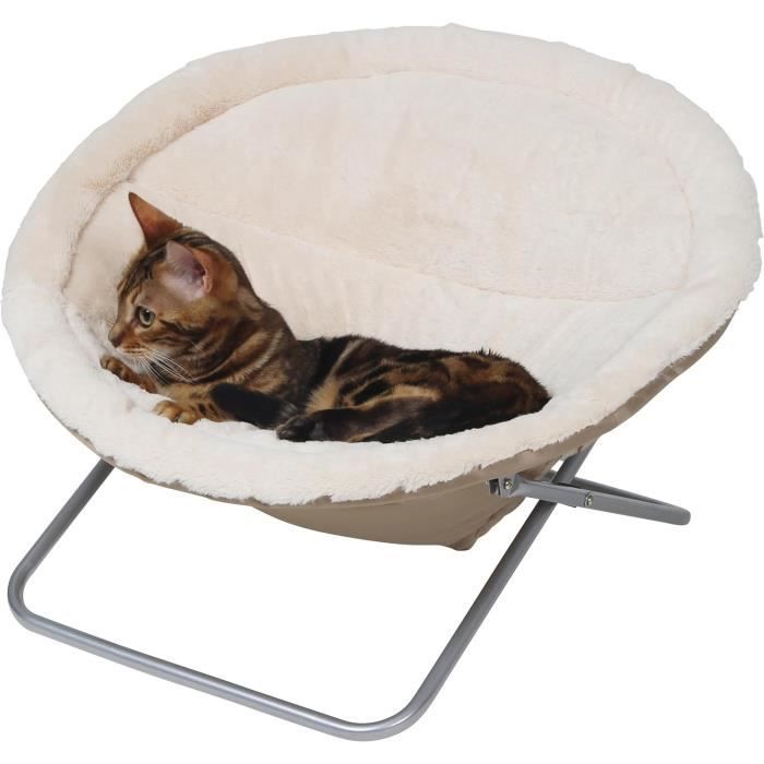Comparer les prix de KERBL Couchette Alice pour Chats Diamètre 58 cm Beige, 1 Unité (Lot de 1), L 54 x l 44 x H 60 cm109