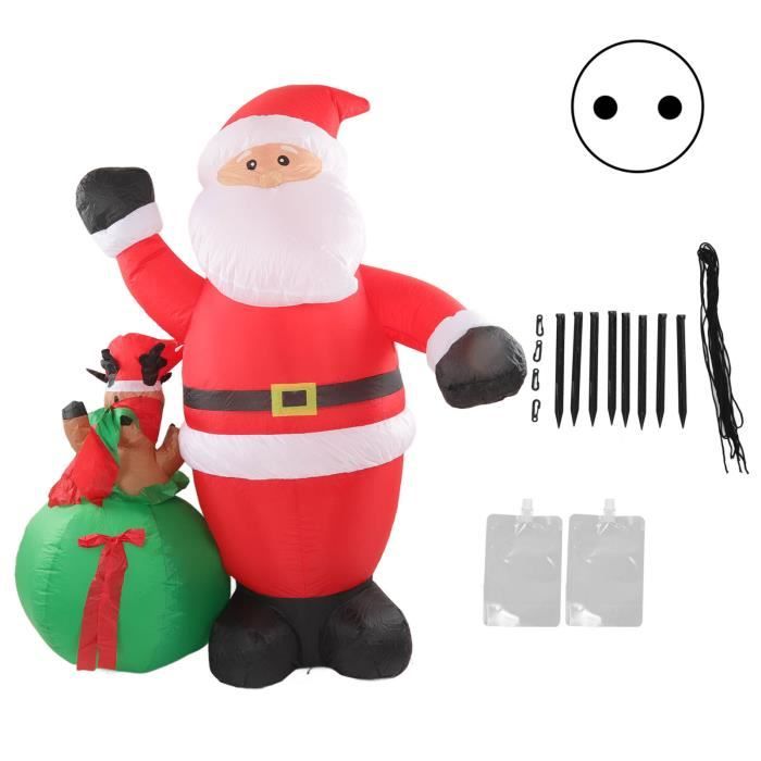 Père Noël Gonflable De 1,5 M Avec Lumières LED, Décorations