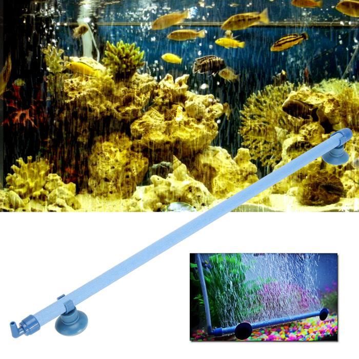 Comparer les prix de Aquarium Tube à bulles Pompe à oxygène Diffuseur d'air mural Accessoires d'aquarium - SURENHAP - Bleu - PE - 47*7*3cm